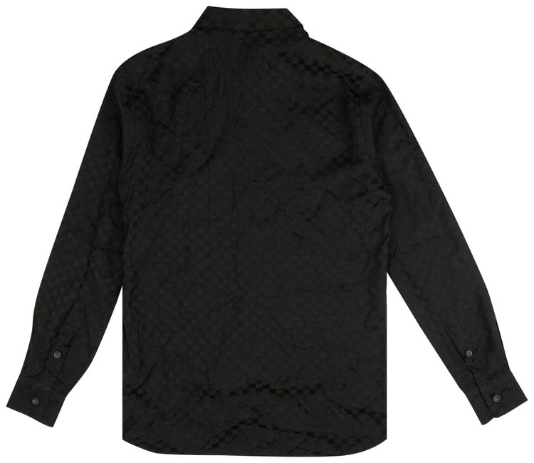 Amiri Checkered Jacqard Shirt Black