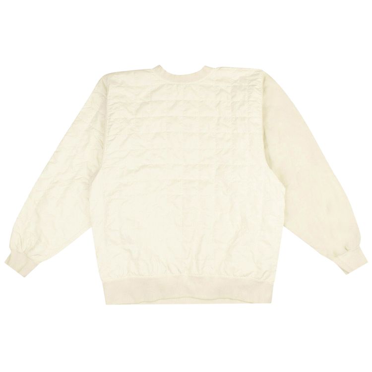 Ambush Quilted Crewneck Sweatshirt White