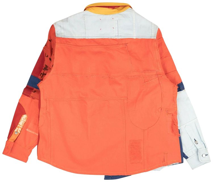 424 Multicolor Reworked Work Button Down Shirt Multicolor