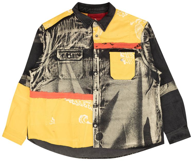 424 Reworked Button Down Work Shirt Multicolor