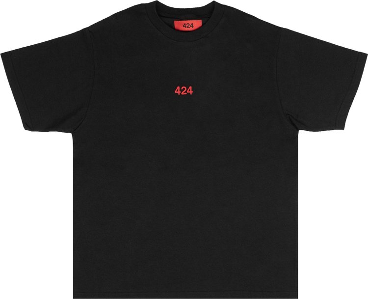 424 Logo Cotton Short-Sleeve T-Shirt 'Black'