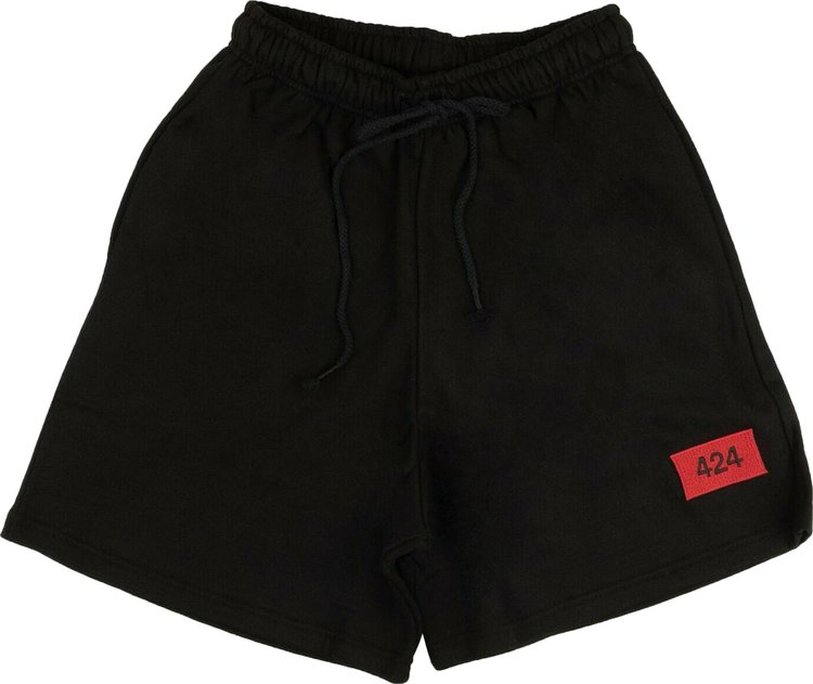 424 Logo Patch Shorts 'Black/Red'