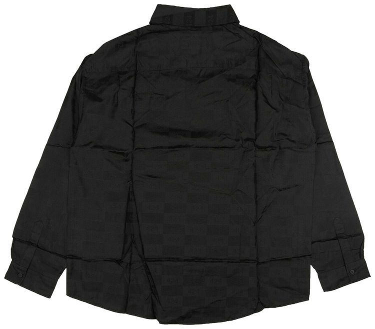 424 Jacquard Button Down Shirt Black