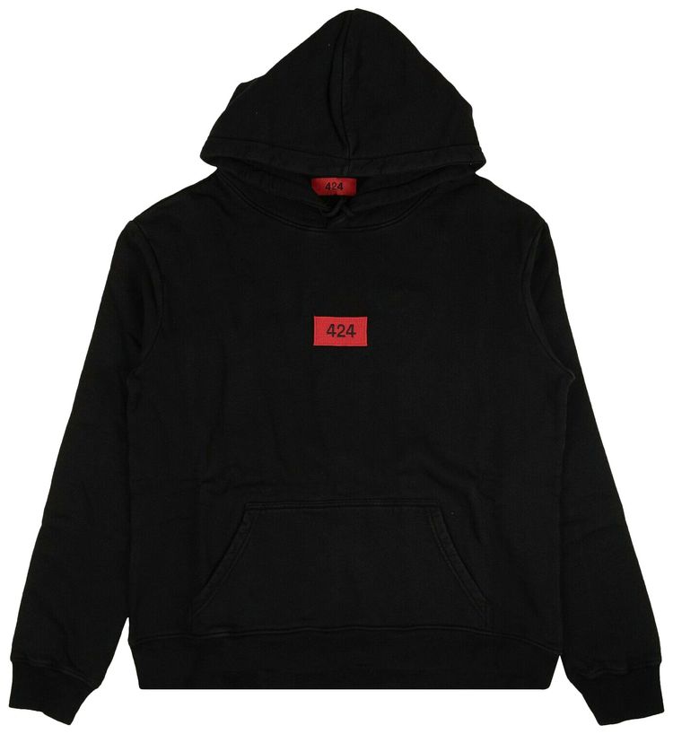 424 Logo Patch Hoodie BlackRed