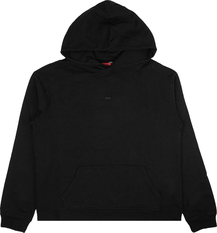 424 Logo Pullover Hoodie Sweatshirt 'Black'