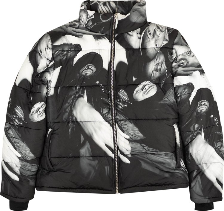 424 Wu-Tang Puffer Jacket Coat 'Black'
