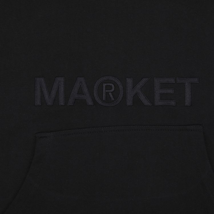 Market Minimal Bar Logo Hoodie Black GOAT Exclusive