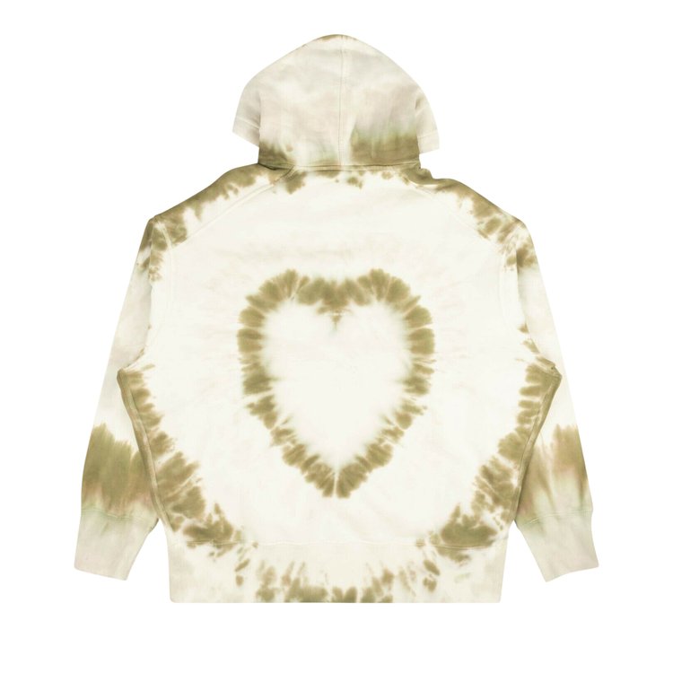 Givenchy Tie Dye Hearts Oversized Hoodie WhiteKhaki