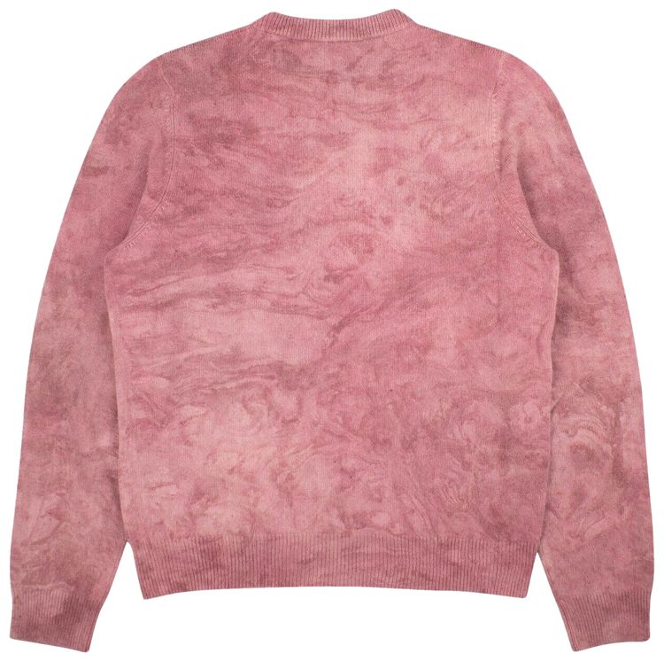 Amiri Marble Tie Dye Logo Sweater Pink