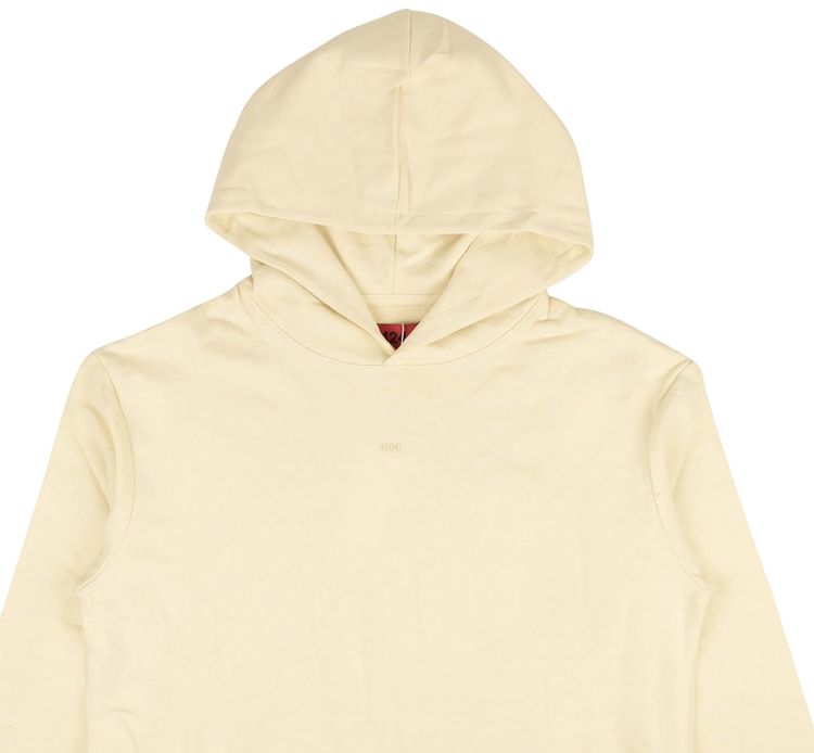 424 Logo Pullover Hooded Sweatshirt Cream