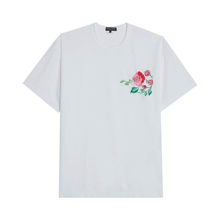 Comme des Garçons Homme Plus Jersey Embroidery Pattern B T-Shirt 'White'