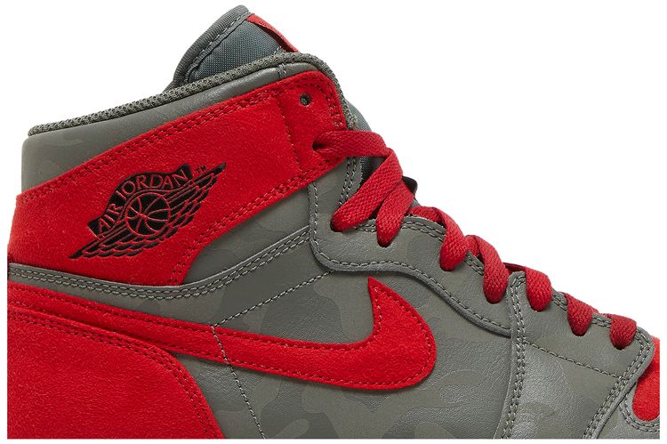 Air Jordan 1 Retro High Premium Red Camo