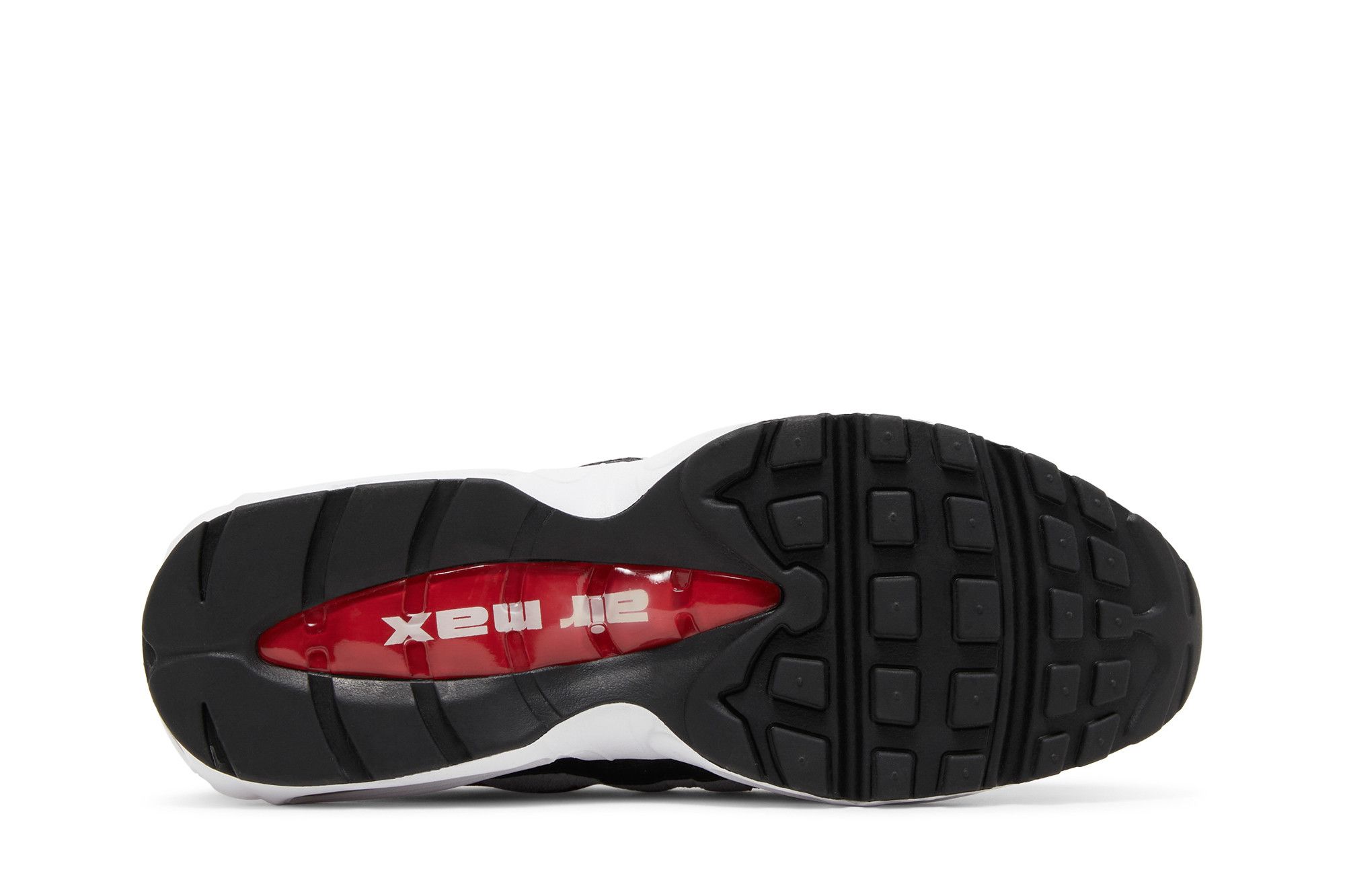 Size 12.0 Air Max 95 White Varsity Red