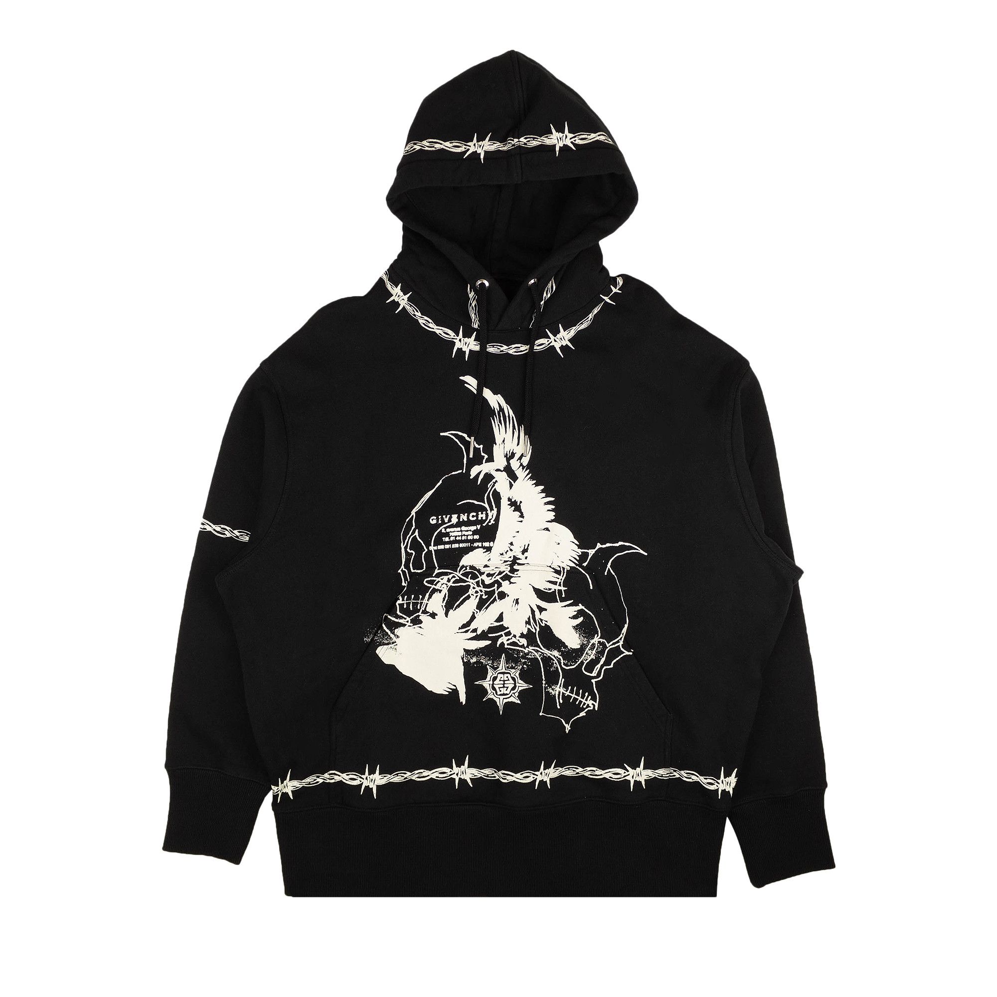 Buy Givenchy Barbed Eagle Oversized Fit Hoodie Black BMJ0C63Y69 001 GOAT CA