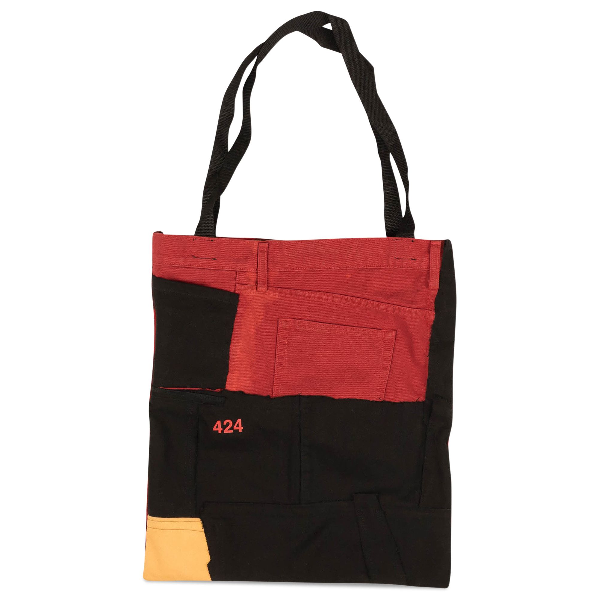 Red plaid tote bag on sale