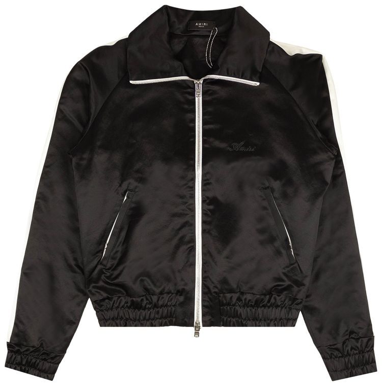 Buy Amiri Full Zip Satin Track Jacket 'Black' MJT001 001 BLAC GOAT