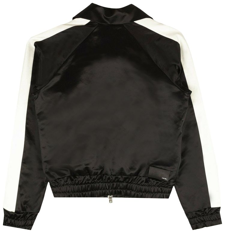 Amiri Full Zip Satin Track Jacket Black