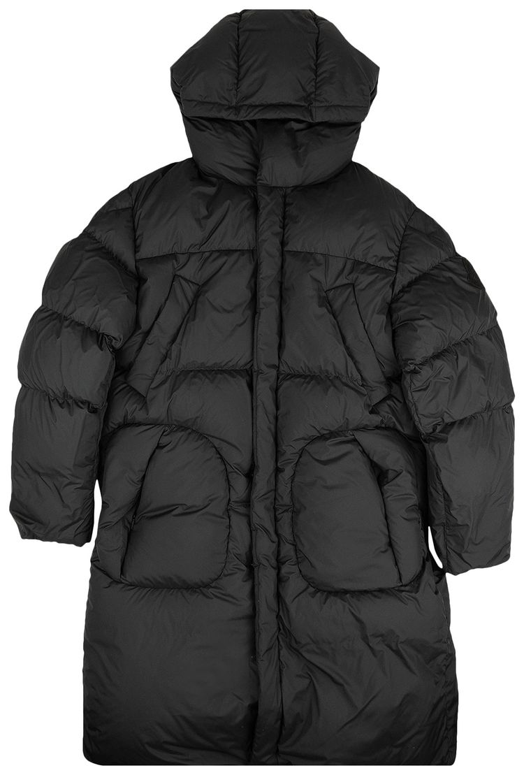 Moncler Fussa Quilted Long Puffer Parka Coat Black