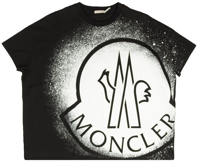 Moncler Logo Short Sleeve T Shirt Black