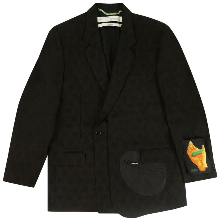 Off White Equipment Blazer Jacket Black