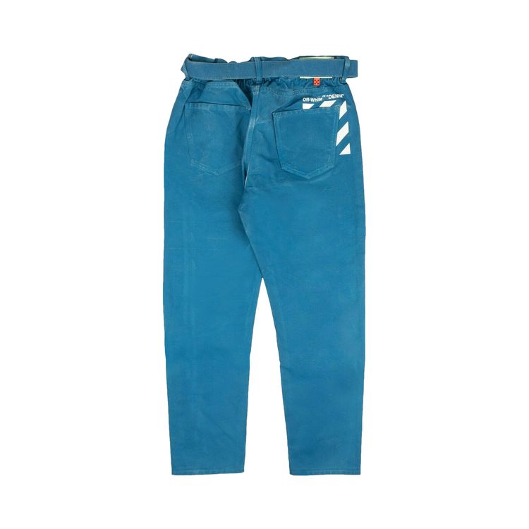 Off White Stripe Low Crotch Pant BlueWhite