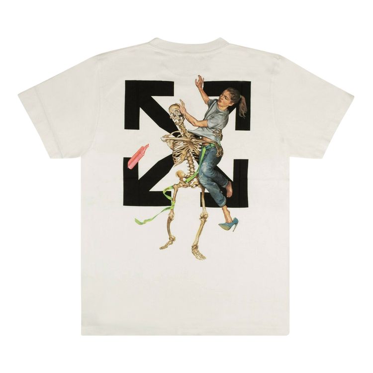 Off White Pascal Skeleton T Shirt White
