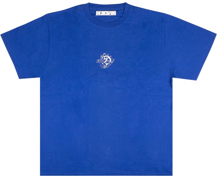Off White Half Arrow T Shirt Blue