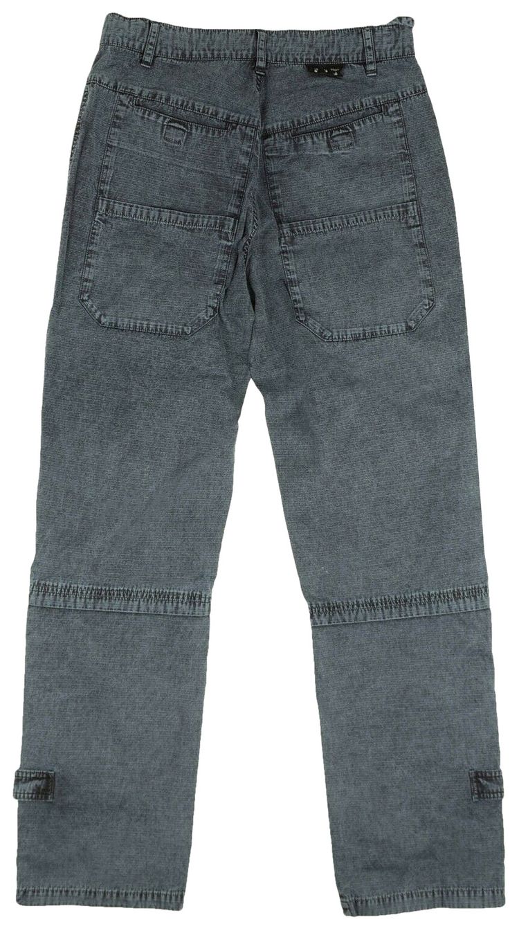 Off White Logo Slim Cargo Pants Blue