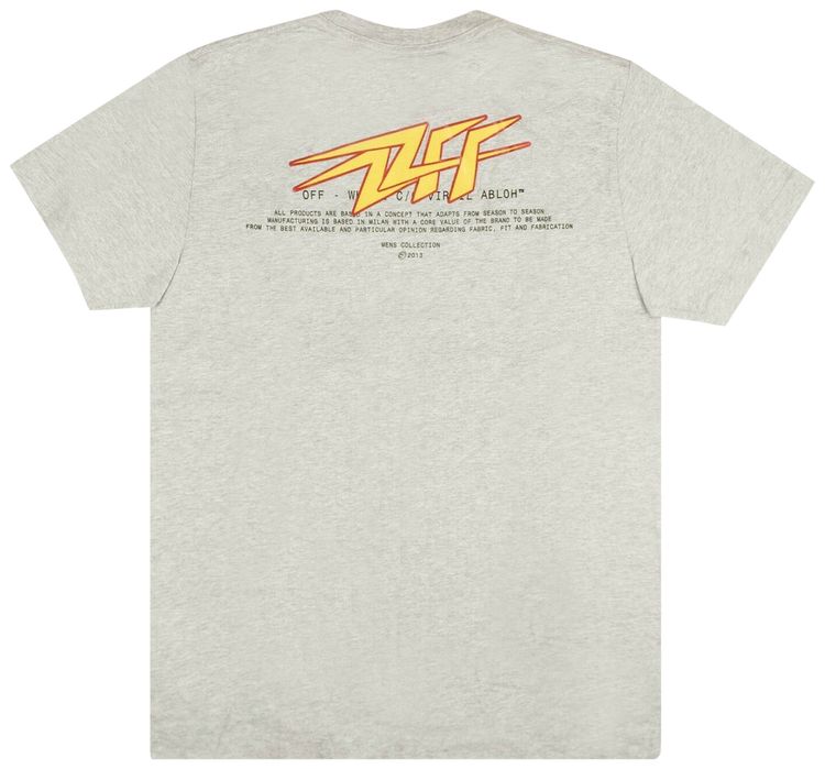 Off White Thunder Short Sleeve T Shirt Grey