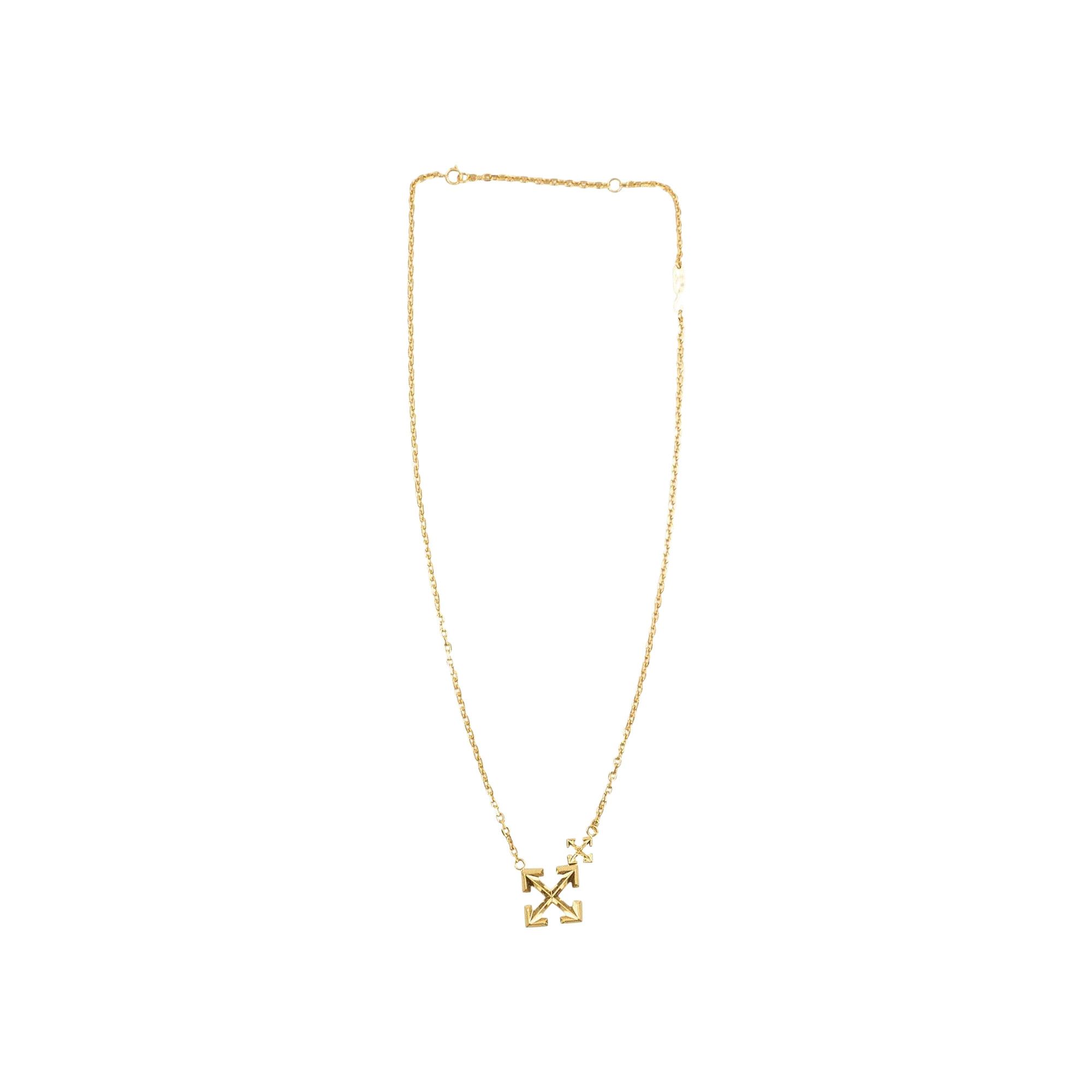 Buy Off-White Double Arrow Necklace 'Gold Buy Off-White Double Arrow Necklace 'Gold