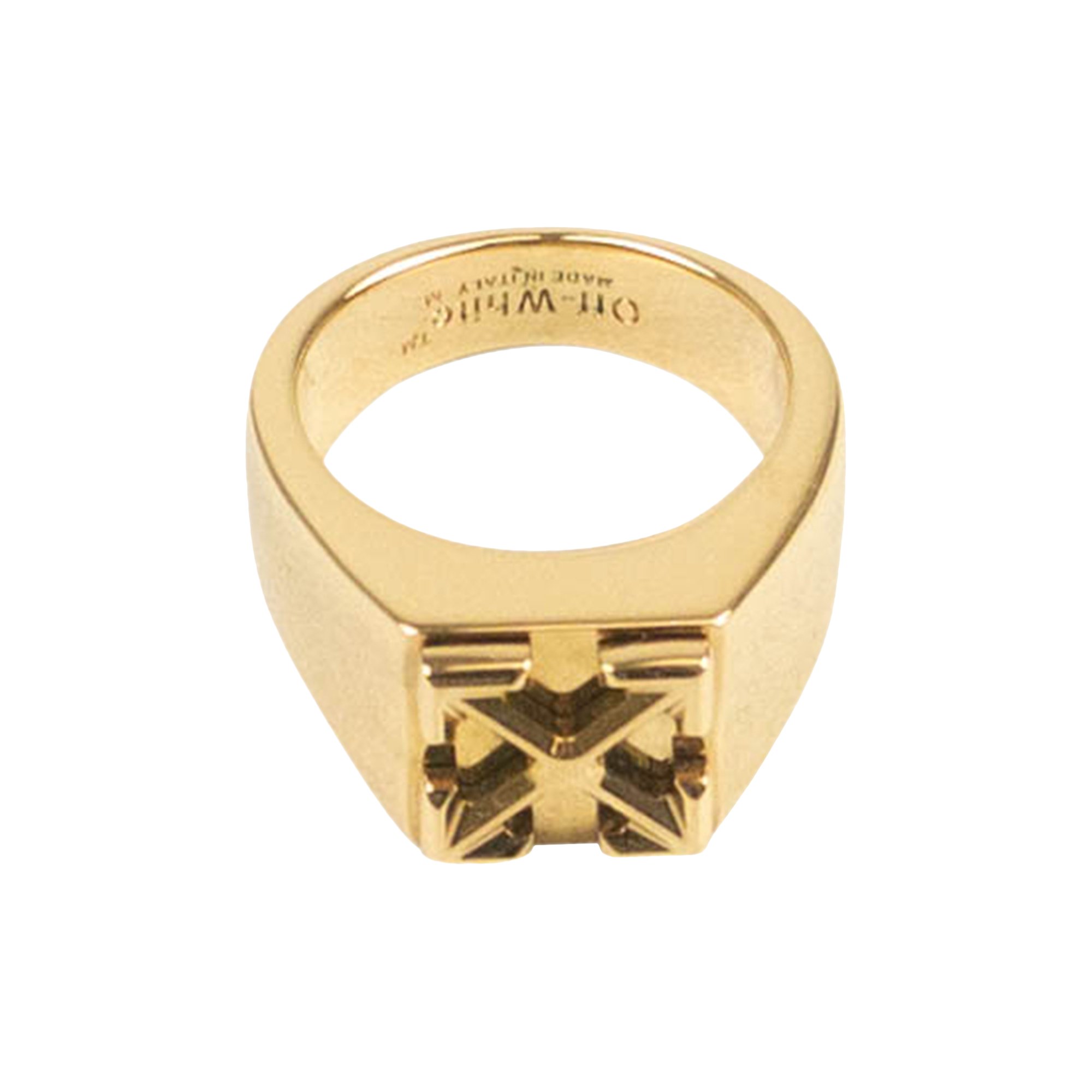 Buy Off-White Arrow Logo Ring 'Gold' - OWOC002F19G150509300 | GOAT
