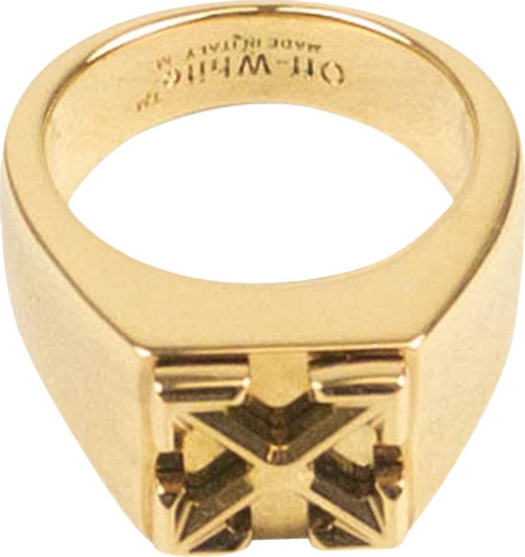 Off-White Arrow Logo Ring 'Gold'