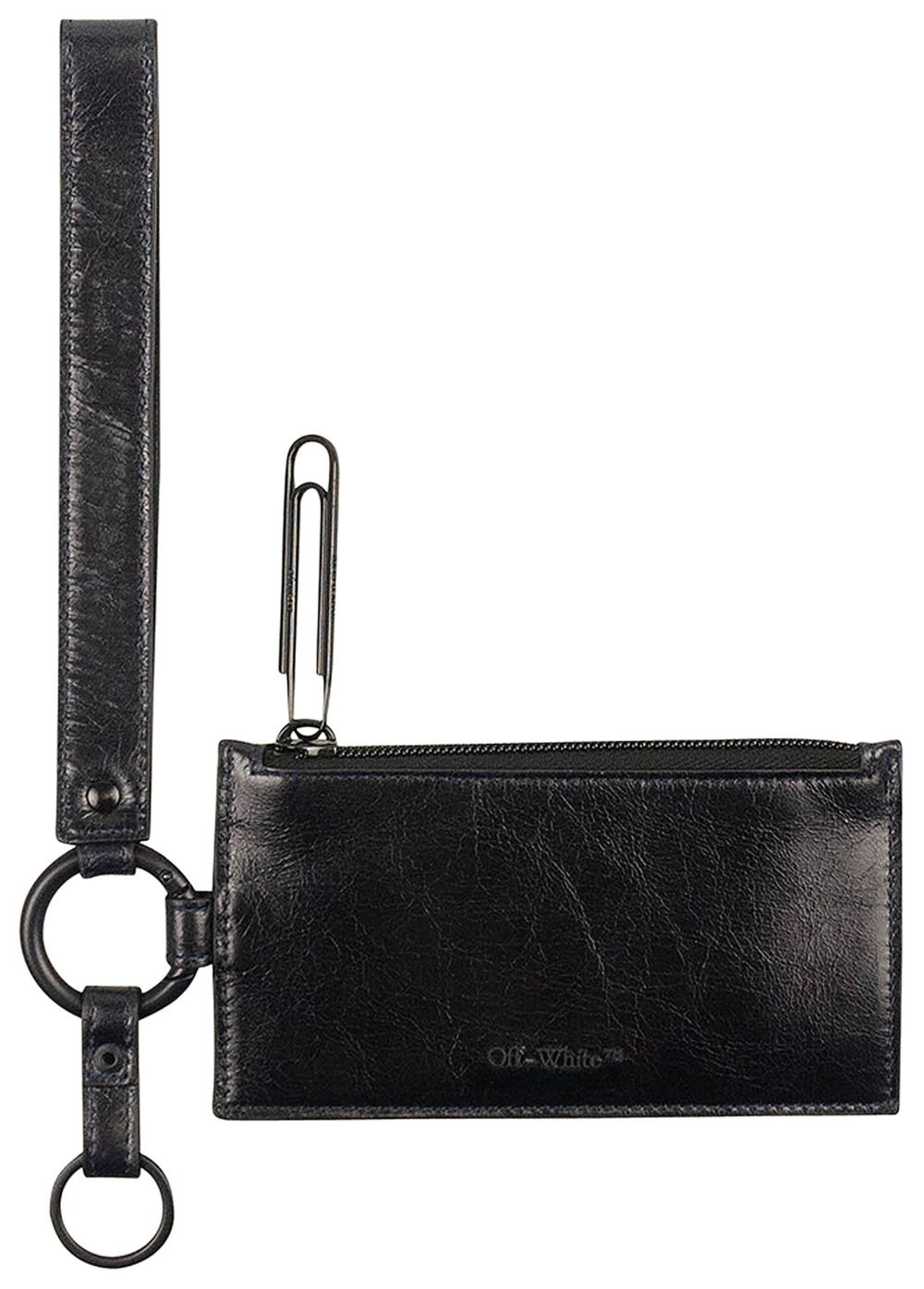 Buy OffWhite Double Key Holder Pouch 'Navy' OMNF038E20LEA0014600 GOAT