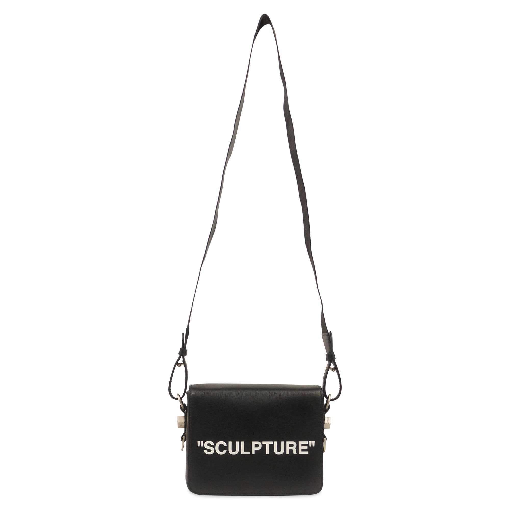 Buy Off White Sculpture Flap Bag Black OWNA011S194230691001 GOAT