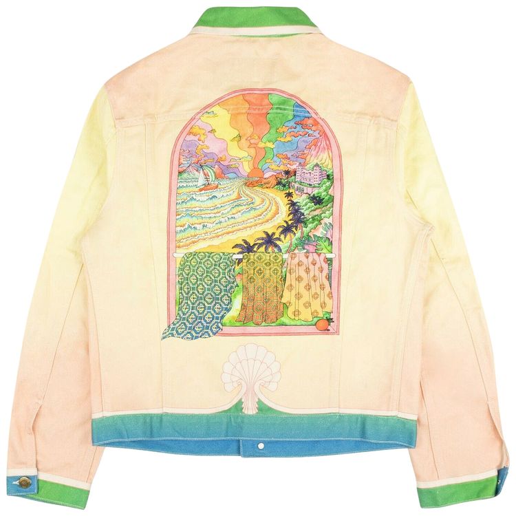 Casablanca Printed Denim Jacket Lucid Dreams