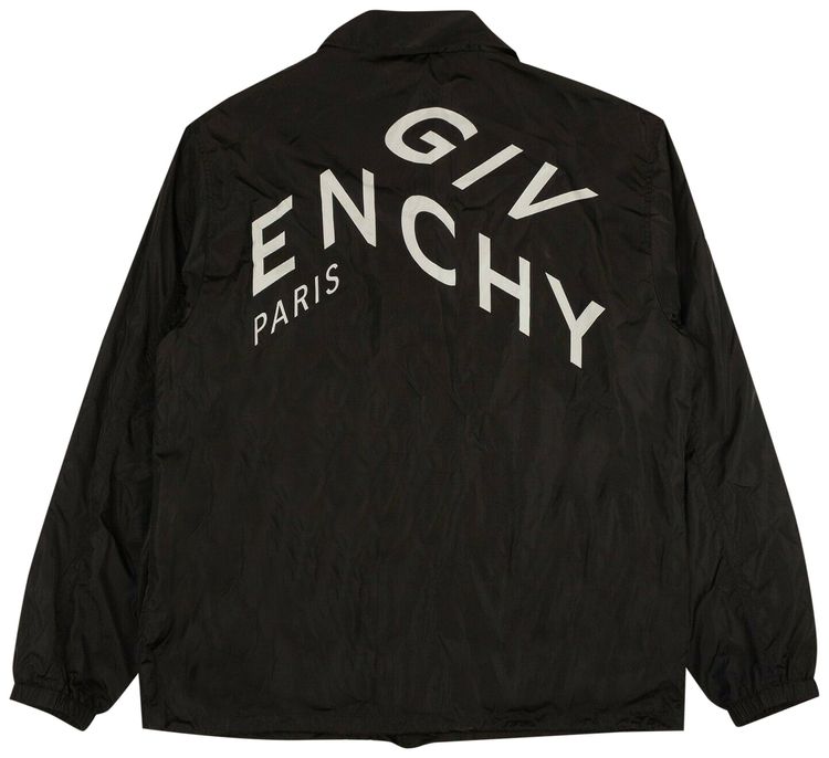 Givenchy Snap Logo Windbreaker Jacket Black