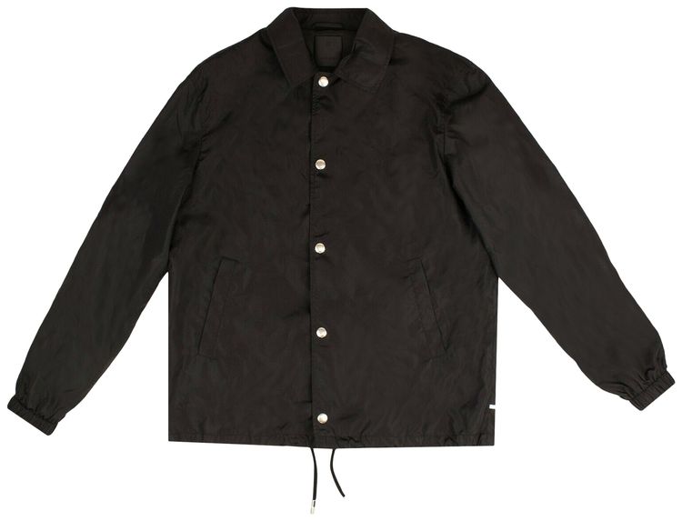 Givenchy Logo Printed Windbreaker Jacket Black