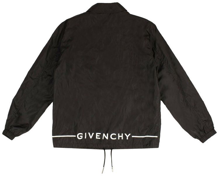 Givenchy Logo Printed Windbreaker Jacket Black