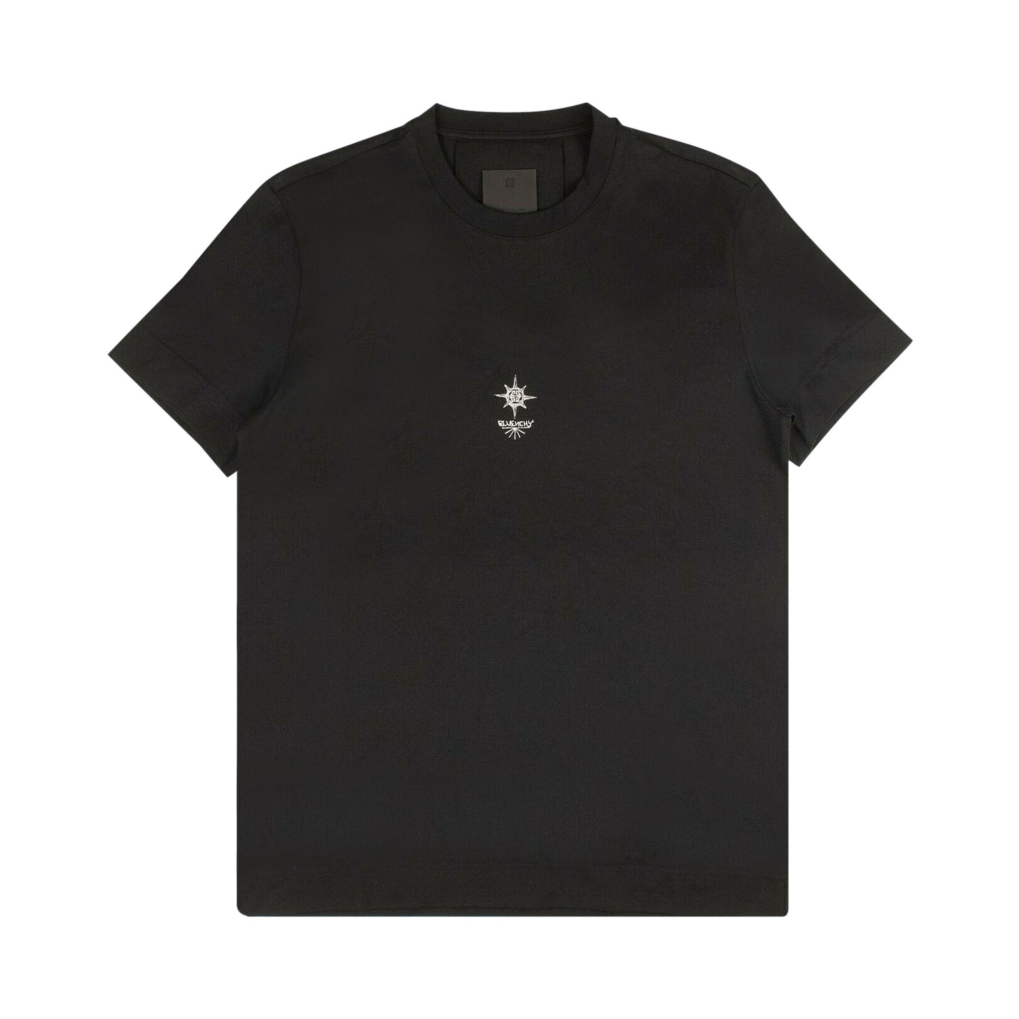 Buy Givenchy Short-Sleeve Flower Cross Slim Fit T-Shirt