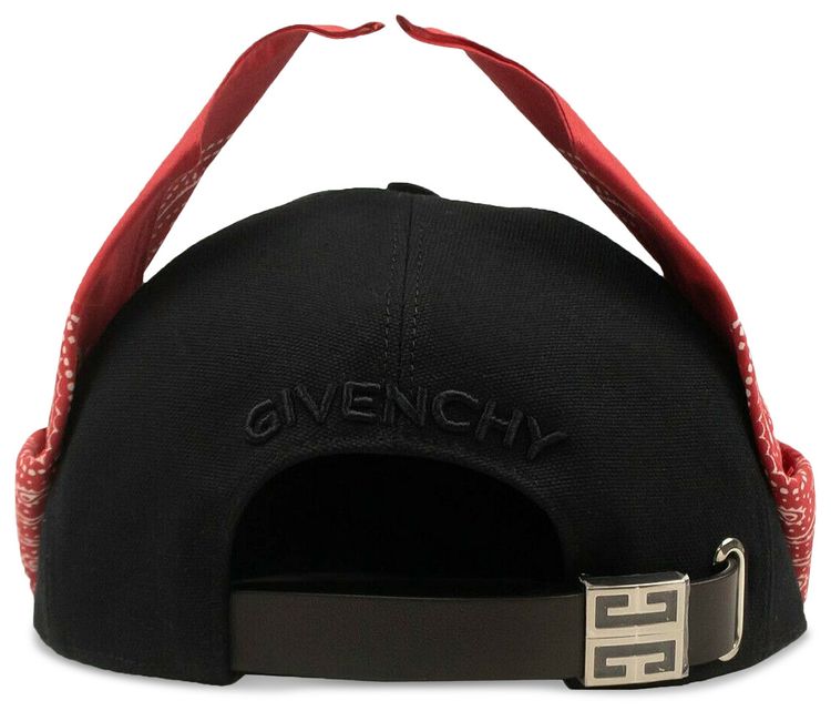 Givenchy Bandana Baseball Cap BlackRed