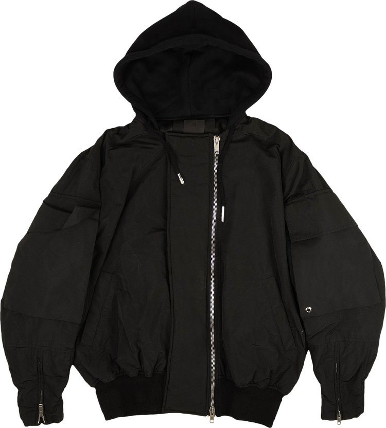 Givenchy Oversized Hooded Bomber Jacket 'Black'
