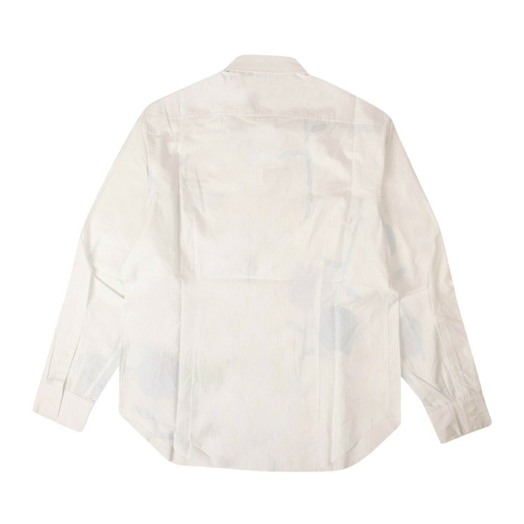 Off White Rose Button Down Shirt White