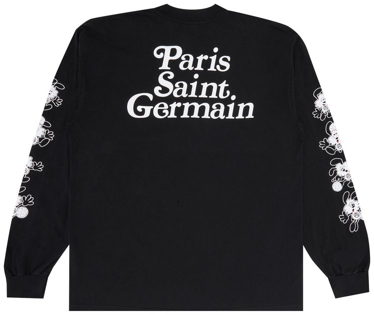 Paris Saint Germain x VERDY Long Sleeve T shirt Black