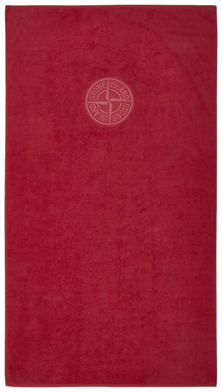 Stone Island Beach Towel With Case Fuchsia