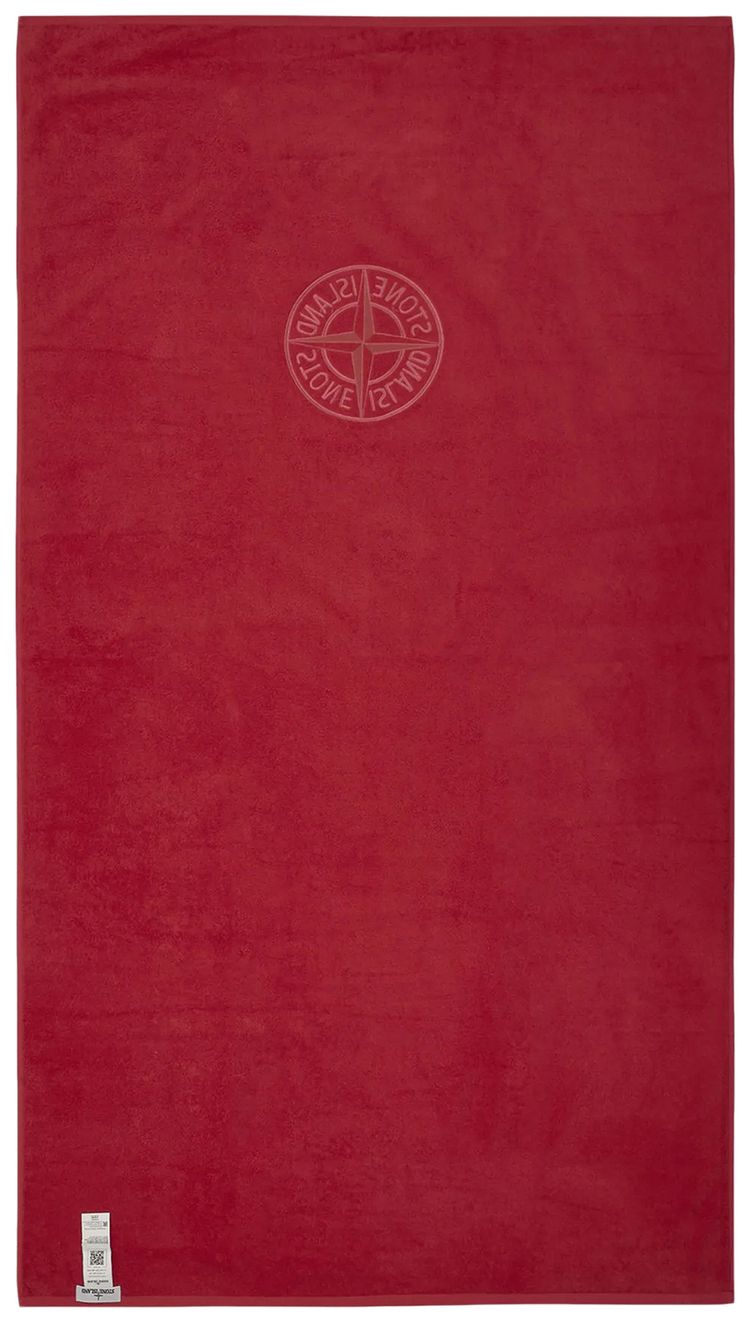 Stone Island Beach Towel With Case Fuchsia