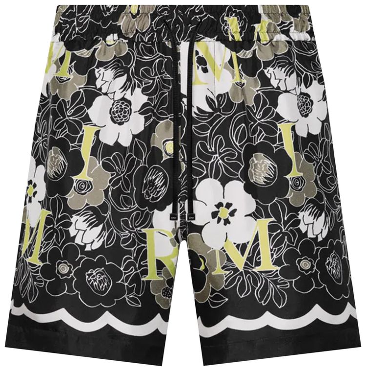 Amiri Flower Bermuda Black
