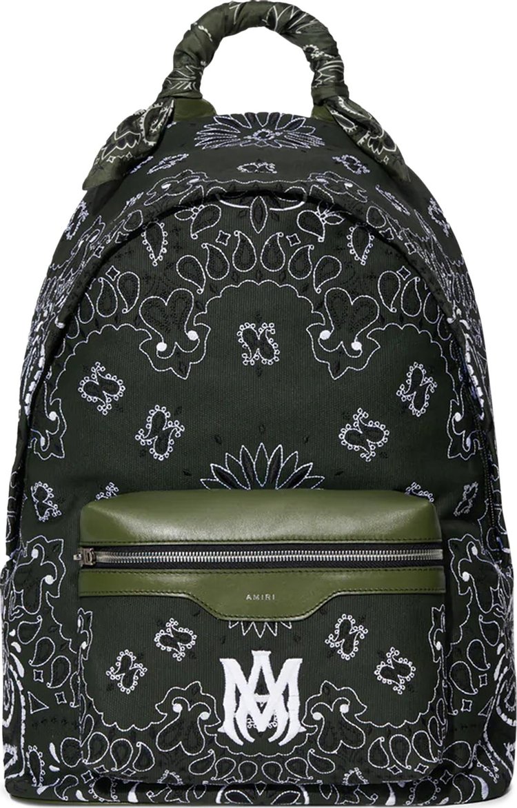 Amiri Canvas Bandana Backpack 'Black'