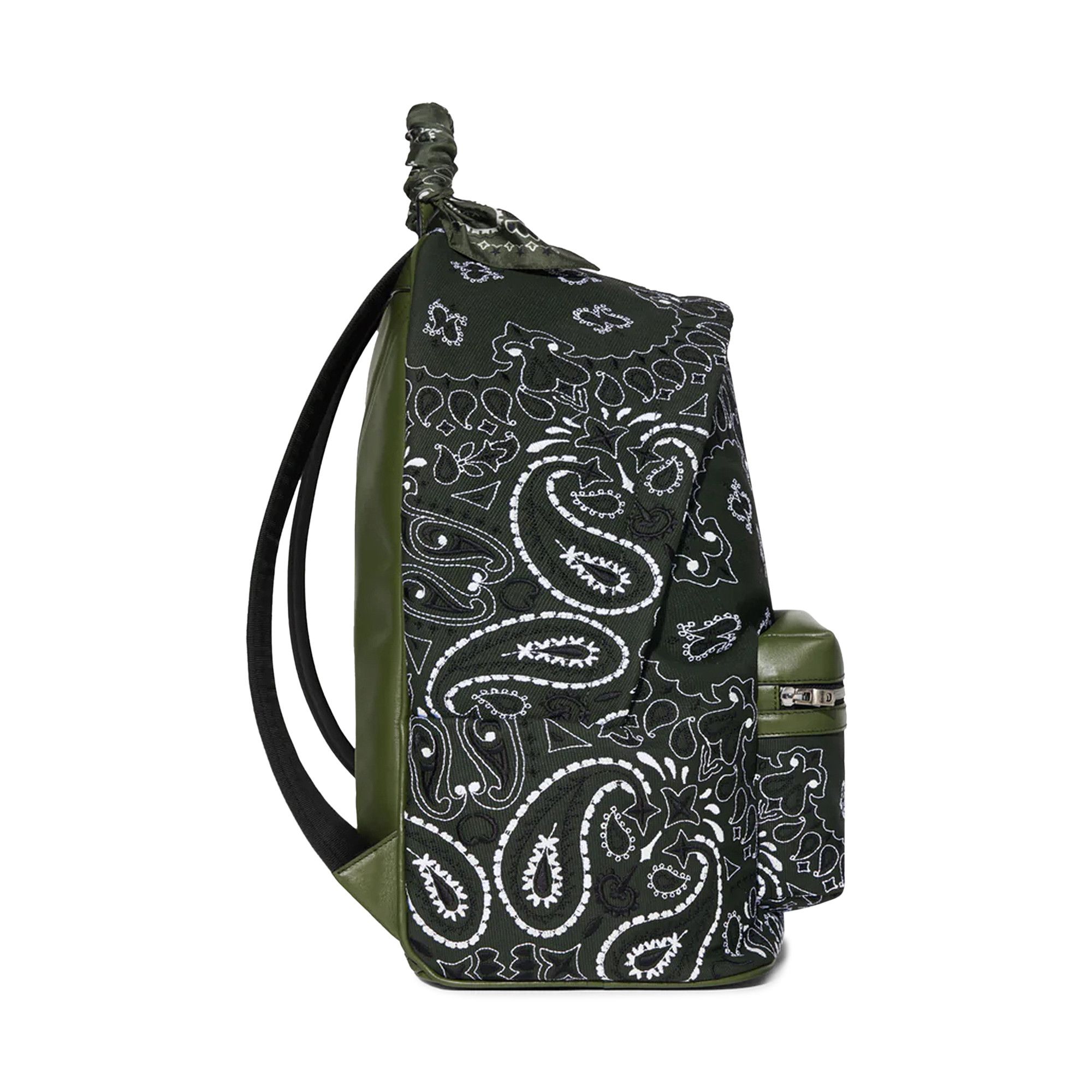 Buy Amiri Canvas Bandana Backpack 'Black' - PF22MAB025 BLAC | GOAT