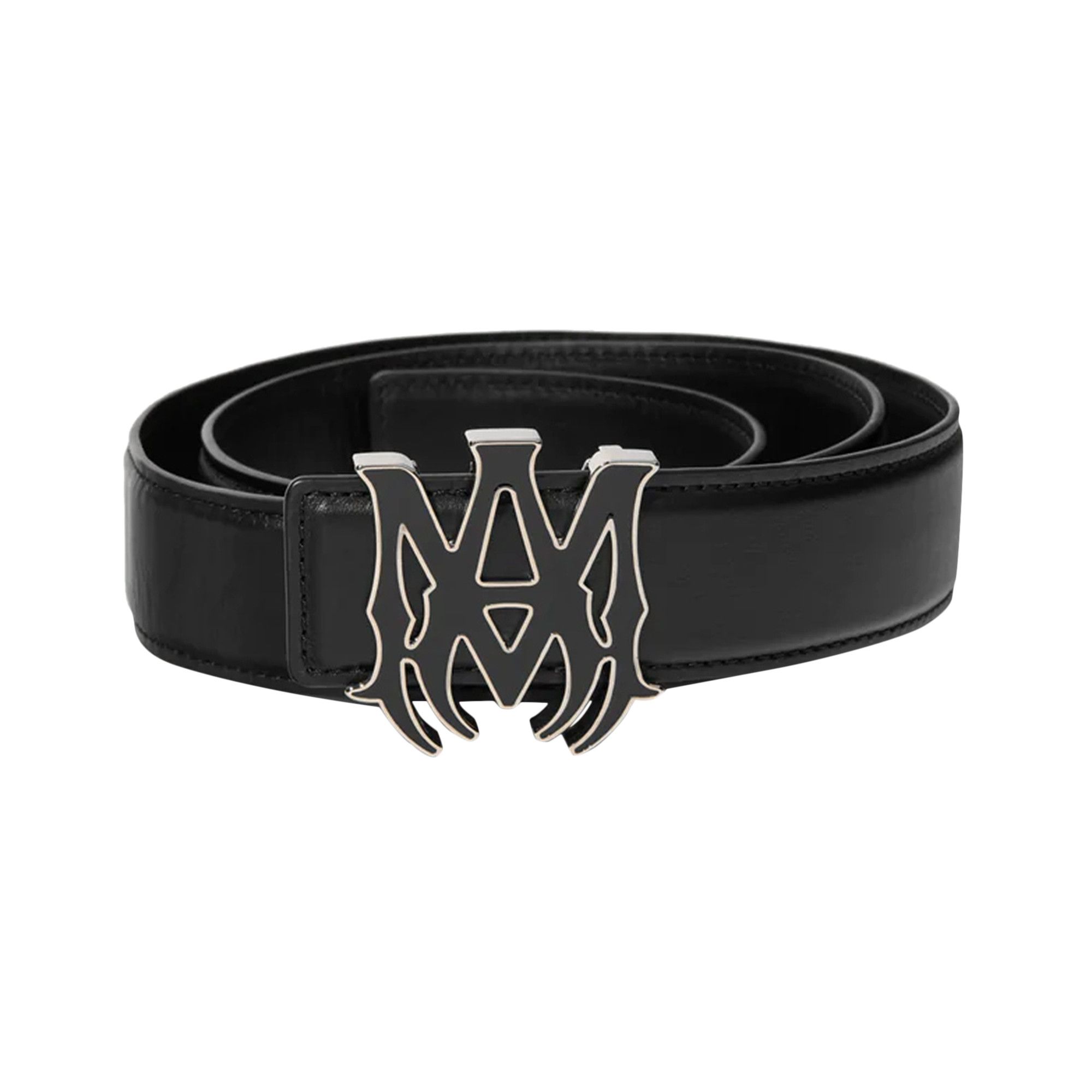 ◆AMIRI◆ 2cm MAチェーンベルト レザー ブラック MA 2CM CHAIN BELT - Black Nickel | AMIRI