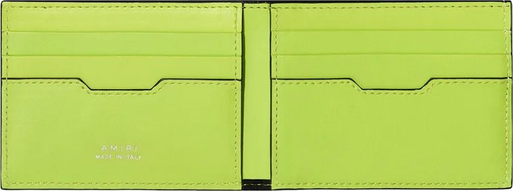 Amiri Nappa Bifold Wallet Neon